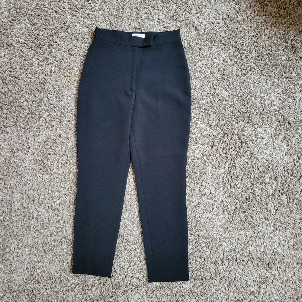 New Rebecca Taylor Black Straight Classic Pants